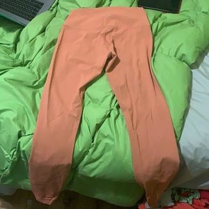 Orange lux lululemon leggings